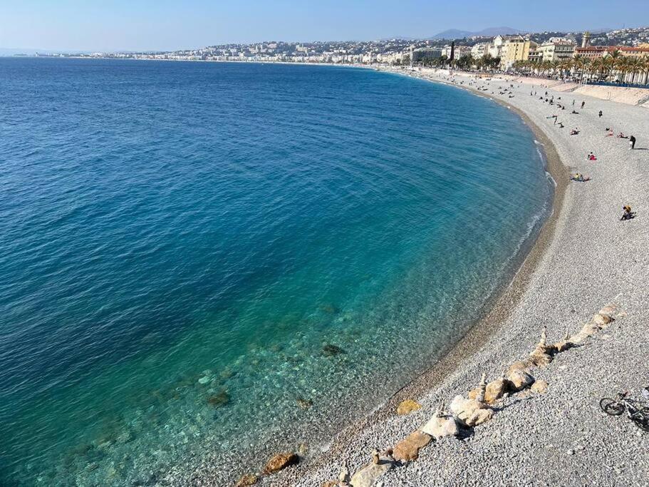 Bd Grosso Apt 4 Prs, 300M Plage, Clim, Parking ニース エクステリア 写真